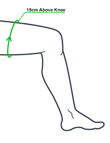 How to measure your thigh